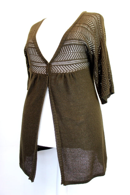 Gilet long marron Tout Simplement taille 42-44