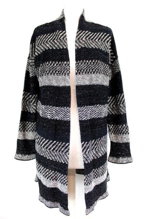 Gilet ouvert long à rayures Cache Cache taille 38 - friperie femmes, vêtements d'occasion, seconde main