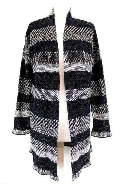 Gilet ouvert long à rayures Cache Cache taille 38 - friperie femmes, vêtements d'occasion, seconde main