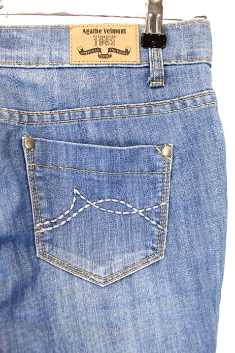 Bermuda jean bleu AGATHE VELMONT taille 38