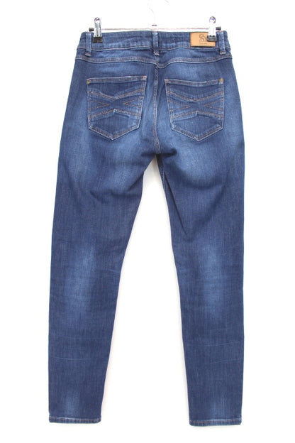 Jeans droit DENIM DE VILLE - Parties délavées - Taille 36 - Friperie - Seconde main