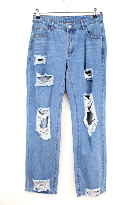Jeans large à trous - SHEIN - Taille L - Friperie - Seconde main