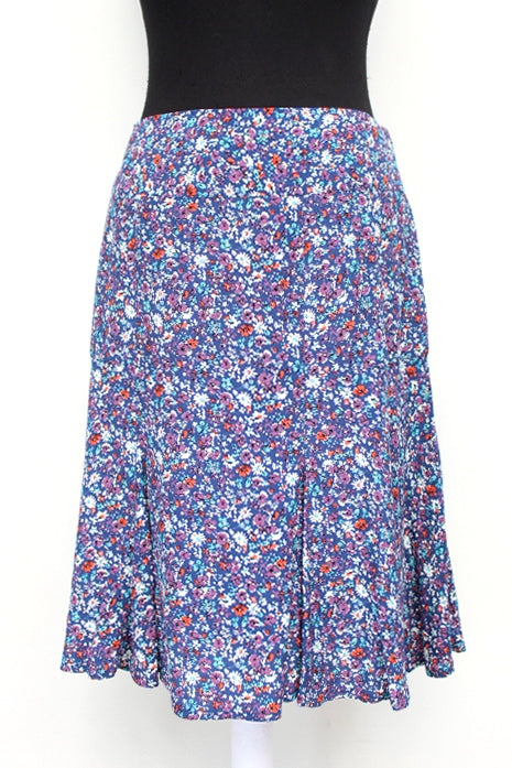 Jupe à fleurs multicolores Caroll taille 42 - friperie occasion seconde main