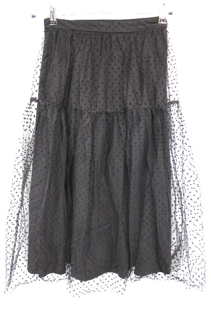 Jupe avec voile à plumetis H&M taille 36 - friperie femmes, vêtements d'occasion, seconde main