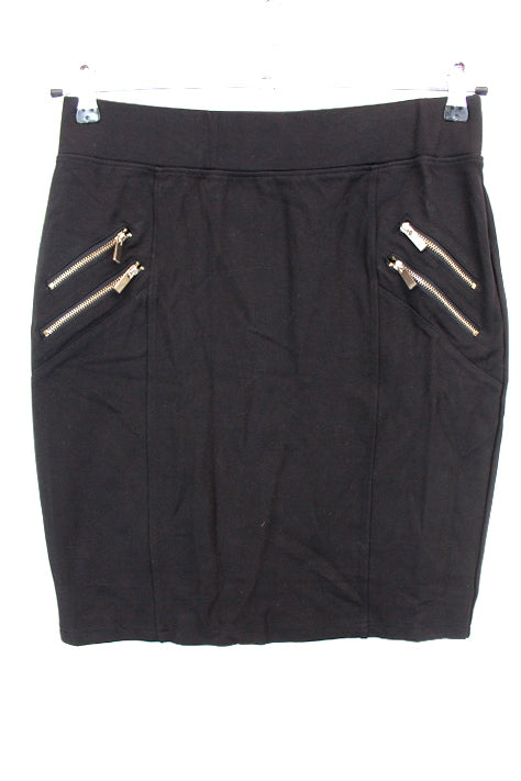 Jupe avec zips décoratifs Cache Cache taille 42 -friperie occasion seconde main
