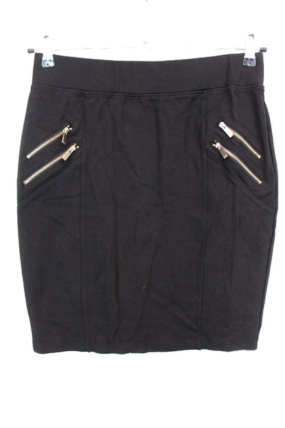 Jupe avec zips décoratifs Cache Cache taille 42 -friperie occasion seconde main
