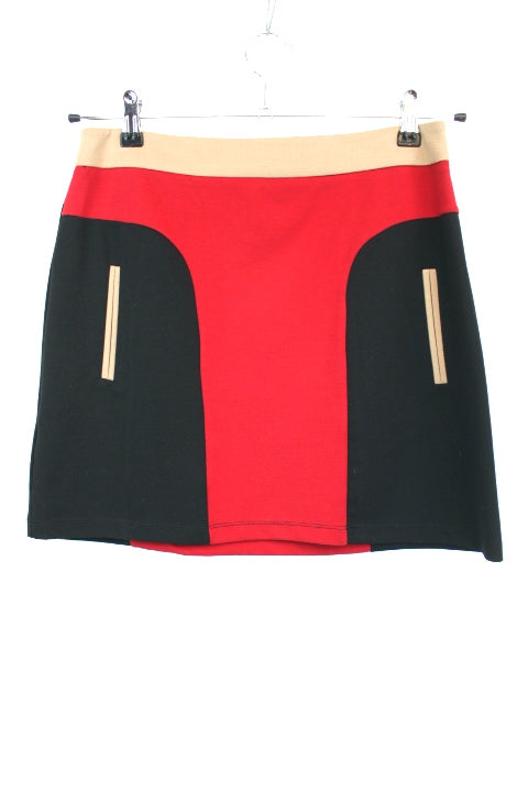 Jupe courte à fausses poches Promod taille 36 - friperie femmes, vêtements d'occasion, seconde main