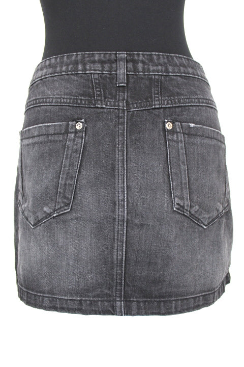 Jupe courte en jean noir Springfield taille 40