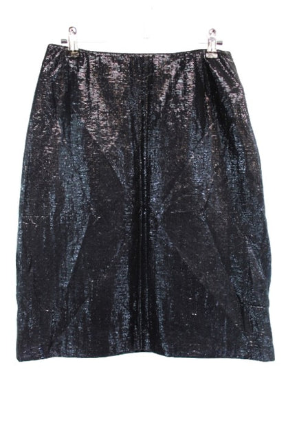 Jupe droite brillante COMMA' Taille 38/40 - Friperie seconde main