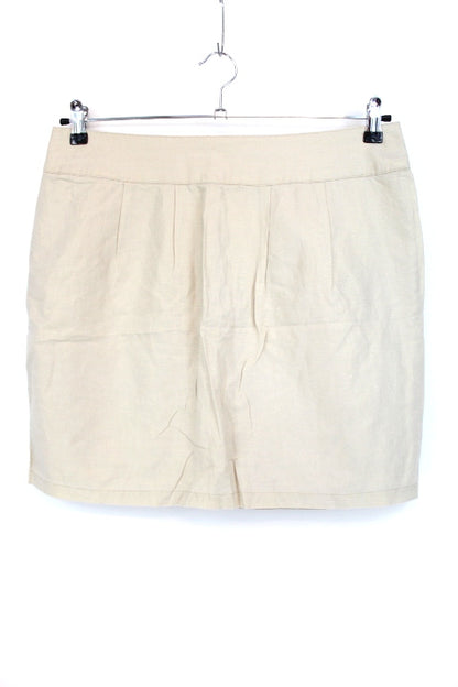 Jupe droite en lin Ici et Maintenant taille 42 - friperie femmes, vêtements d'occasion, seconde main