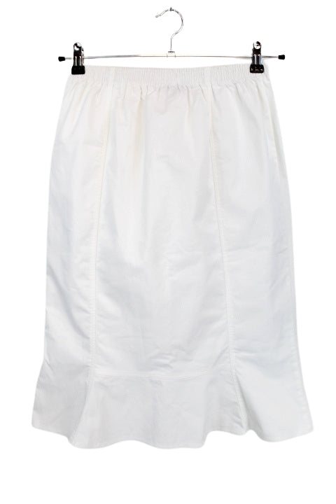 Jupe droite garnie volants BERNARD SOLFIN Taille 42 - Friperie seconde main