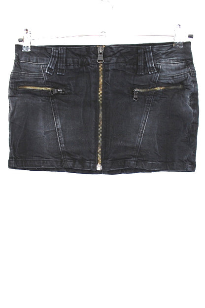 Jupe en jean zippée devant TRF taille 38 - friperie femmes, vêtements d'occasion, seconde main