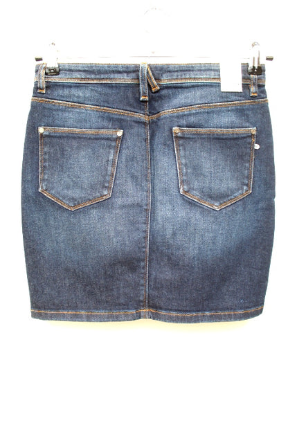 Jupe en jeans droite avec poches et fermeture à boutons BONOBO taille 36 - Vêtement de seconde main - Friperie en ligne