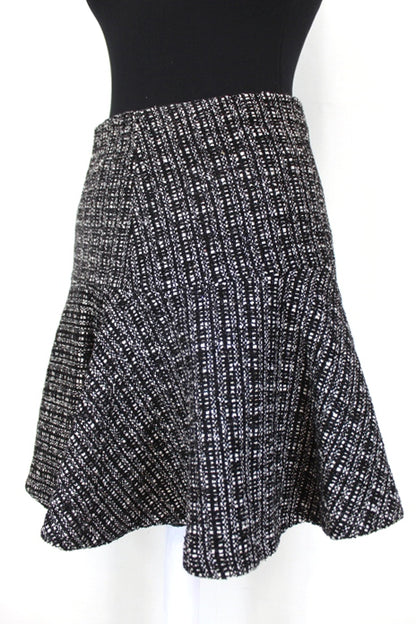Jupe en tweed noir et blanc Sinequanone taille 34