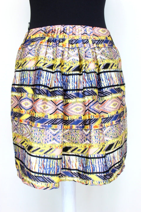 Jupe été ethnique Color Block taille 38 - friperie occasion seconde main