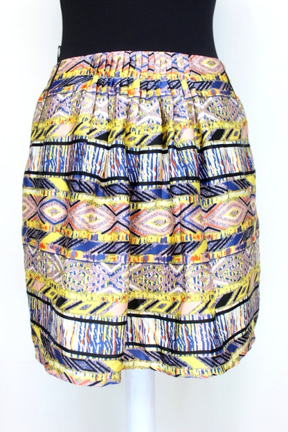 Jupe été ethnique Color Block taille 38 - friperie occasion seconde main
