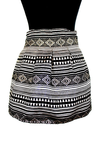 Jupe imprimé géométrique doré ALLYSON COLLECTION Taille 36