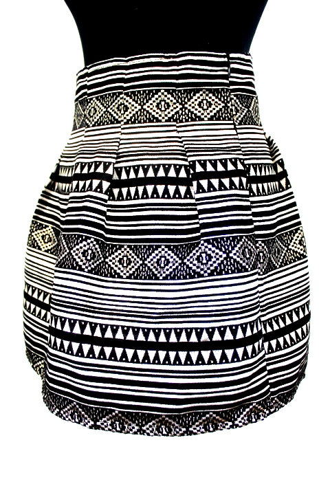 Jupe imprimé géométrique doré ALLYSON COLLECTION Taille 36-friperie-occasion-seconde main