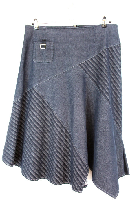 Jupe jean évasée LEWINGER taille L - occasion - Orléans - friperie