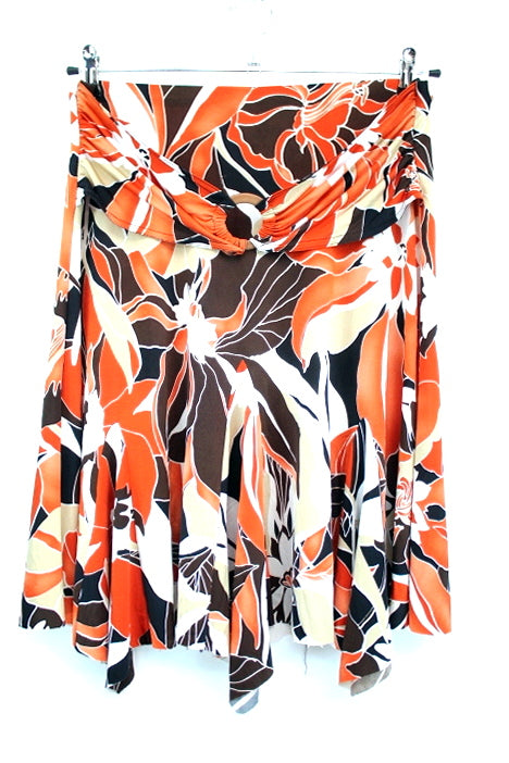 Jupe motif fleurs Chantal Rosner taille 44-friperie occasion seconde main