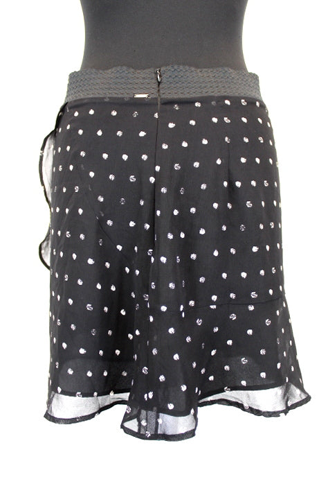 Jupe noire à pois blancs IKKS taille 40