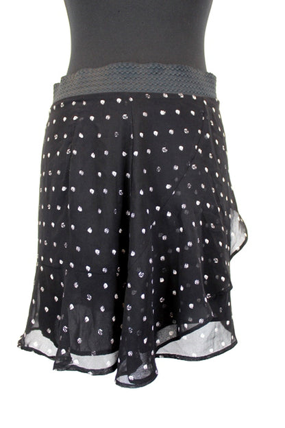 Jupe noire à pois blancs IKKS taille 40