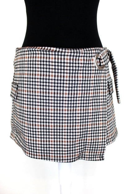 Jupe-short façon pied de poule Jennyfer T38-friperie-occasion-seconde main