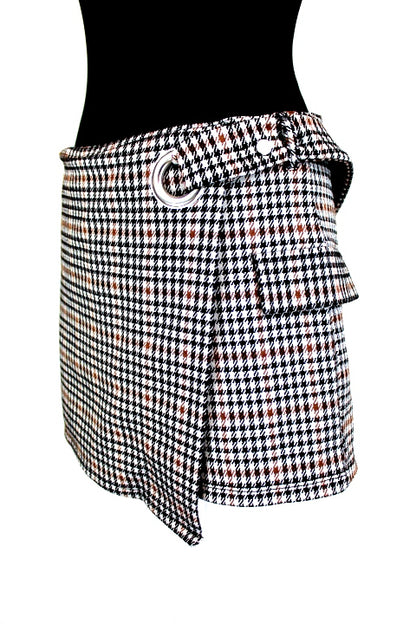 Jupe-short façon pied de poule Jennyfer T38