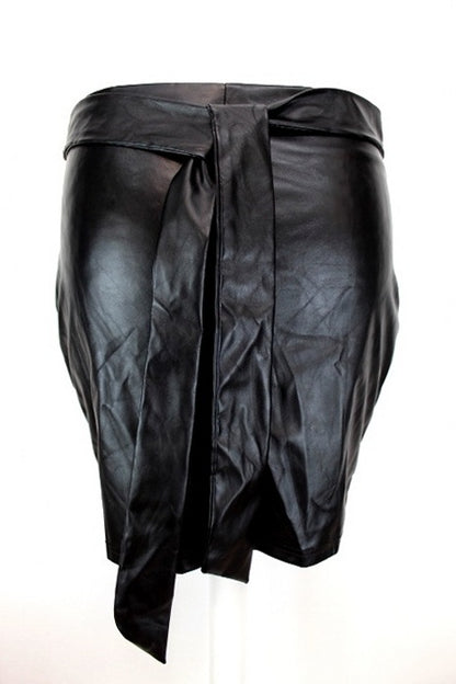 Jupe simili avec ceinture assortie Shein taille 36