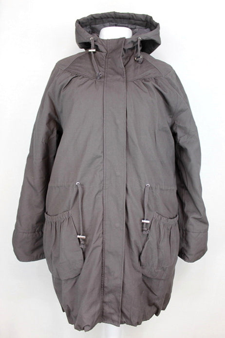 Manteau à capuche Blanche Porte taille 44 - friperie occasion seconde main