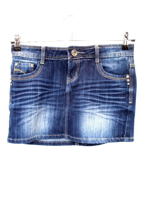 Mini-jupe en jean MONDAY taille M - seconde main - friperie