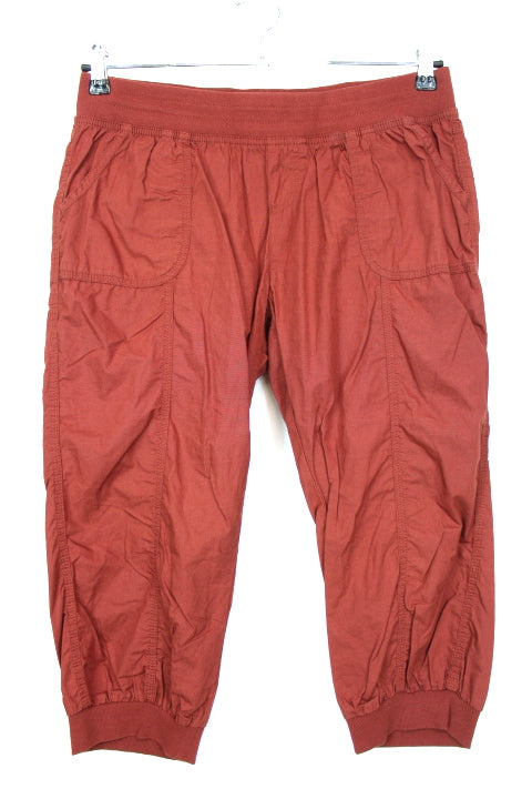 Pantacourt brique base élastiquée Basic Collection taille 38-40 - friperie femmes, vêtements d'occasion, seconde main