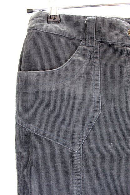 Pantacourt côtelé gris YESSICA Taille 40