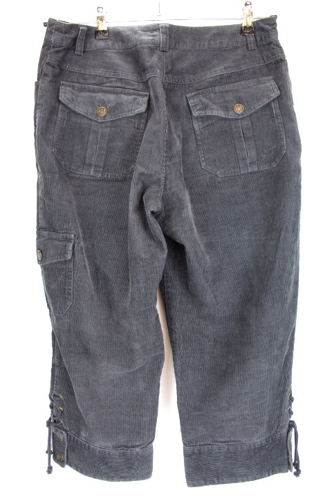 Pantacourt côtelé gris YESSICA Taille 40