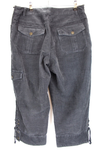 Pantacourt côtelé gris YESSICA Taille 40