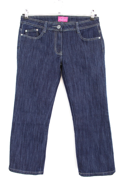 Pantacourt en jean Incandescence taille 40 - friperie femmes, vêtements d'occasion, seconde main