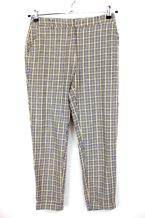 Pantalon à carreaux Camaïeu taille 38-friperie occasion seconde main