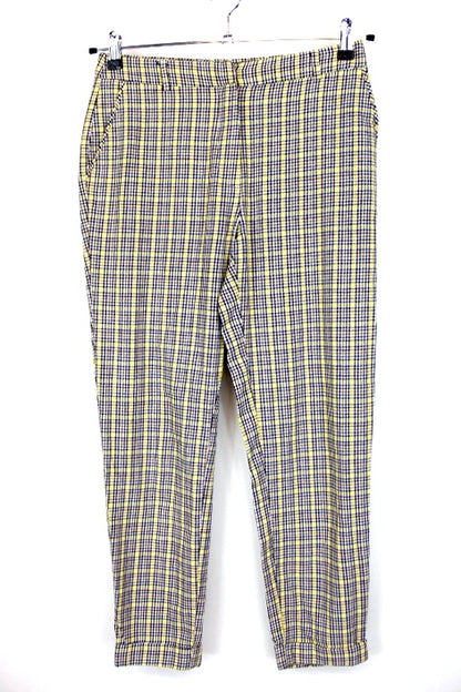 Pantalon à carreaux Camaïeu taille 38-friperie occasion seconde main