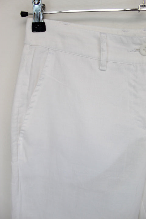 Pantalon blanc aspect lin MNG taille 36