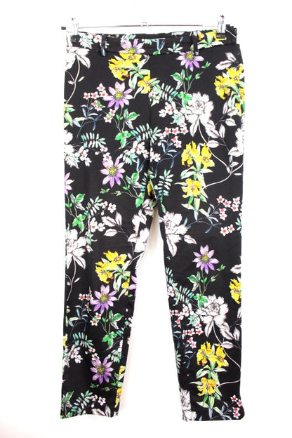 Pantalon demi-saison fleuri H&M taille 42 - friperie femmes, vêtements d'occasion, seconde main