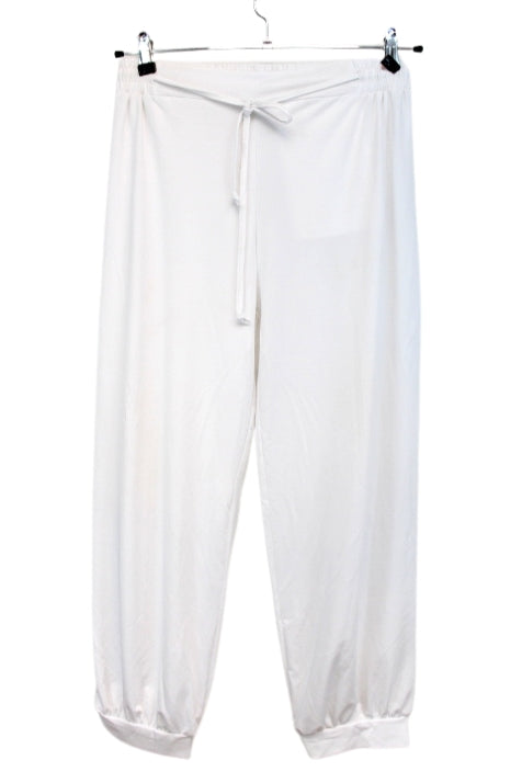 Pantalon léger - Style survêtement - Ceinture élastique avec lacet - BLEU BONHEUR - Taille 42/44 - Friperie - Seconde main