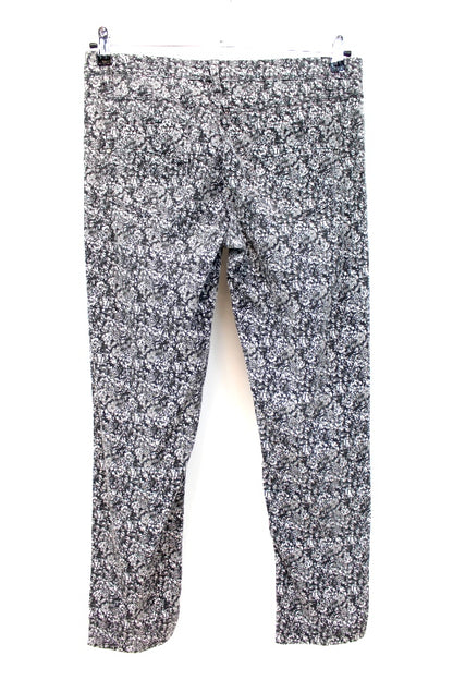 Pantalon motifs fleuris- Poches avants et arrières - C & A - Taille 40 - Friperie - Seconde main