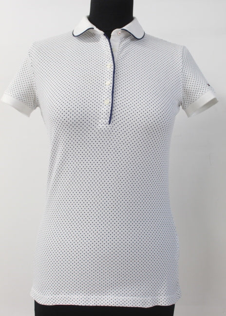 Polo blanc à pois Thommy Hilfiger taille XS