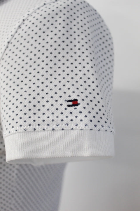 Polo blanc à pois Thommy Hilfiger taille XS