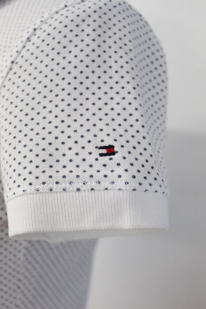 Polo blanc à pois Thommy Hilfiger taille XS