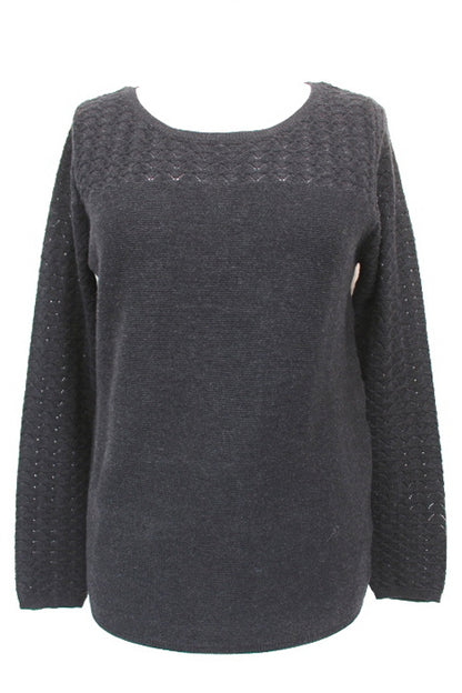 Pull effet crochet au dessus de la poitrine, sur les manches et au dos - ANDY & LUCY taille S - Vêtement de seconde main - Friperie en ligne