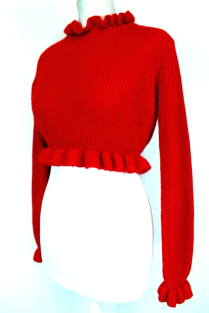 Pull court rouge Shein T36