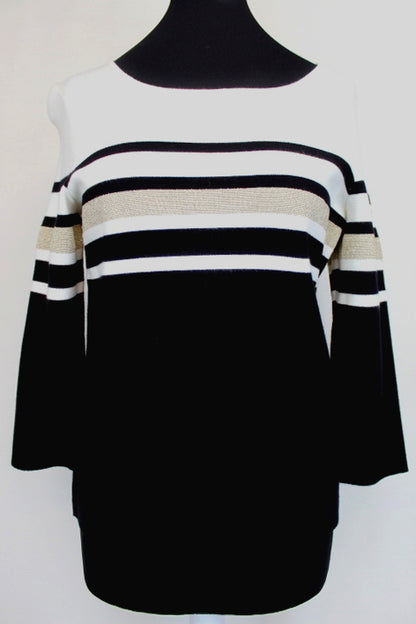 Pull empiècement rayé Maison 123 taille 36 - friperie