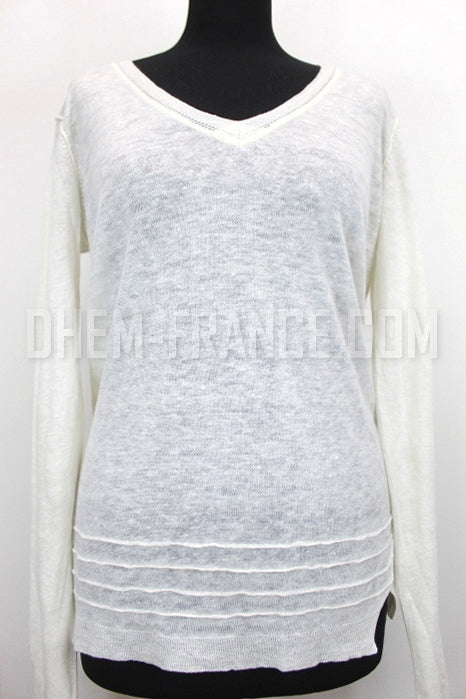 Pull fin blanc Ikks taille 36