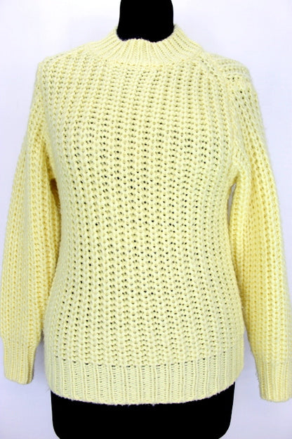 Pull moulant à grosse maille Jennyfer taille 34 - friperie femmes, vêtements d'occasion, seconde main